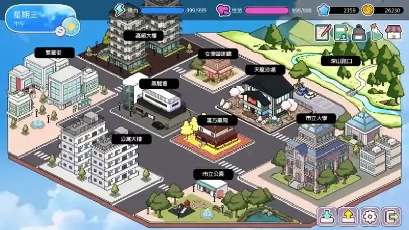 背德浴场 地图探索 演示图