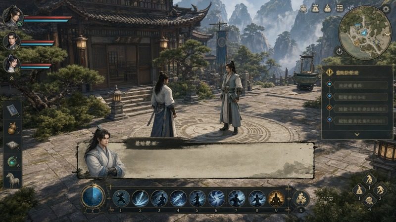 金庸群侠传5爱与死仙狐MOD六周年 天奕线 实机截图 2